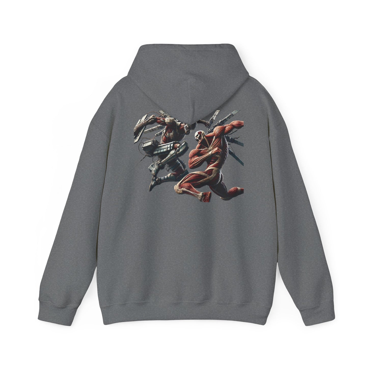 Anime Attack Titan vs Colossal Titan Hoodie Sweatshirt