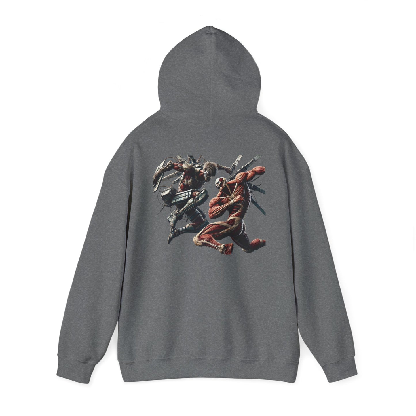 Anime Attack Titan vs Colossal Titan Hoodie Sweatshirt