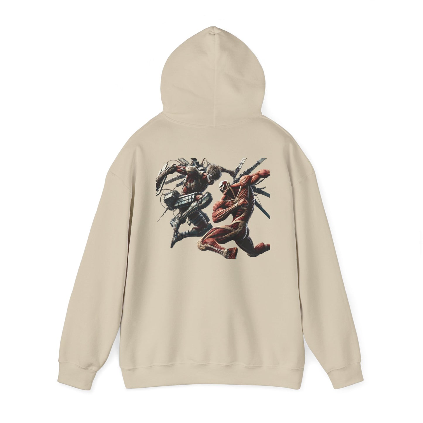 Anime Attack Titan vs Colossal Titan Hoodie Sweatshirt