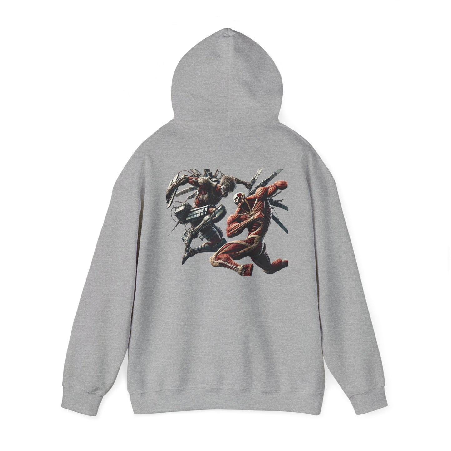 Anime Attack Titan vs Colossal Titan Hoodie Sweatshirt